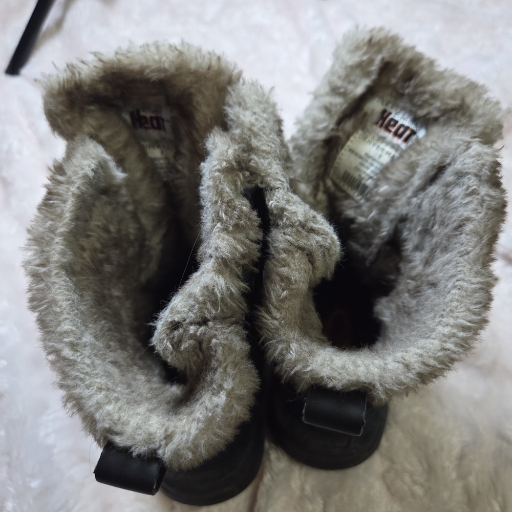 Denver Hayes Black Winter Boots with Fur Lining - Picture 3 of 8